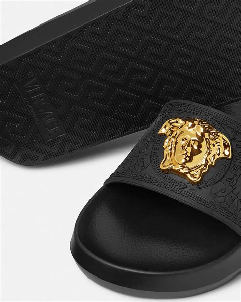 versace warreny slides|Versace Palazzo Slides Black Men's .